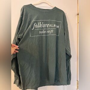 Taylor Swift Folklore Cotton Longsleeve Shirt